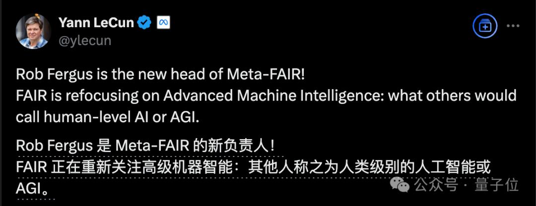 顶尖科学家Rob Fergus重掌FAIR,15万引用学者回归Meta,战略转向AGI
