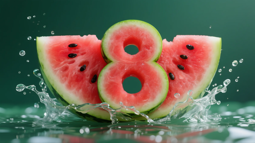 即梦AI 【水果】【西瓜】| 炎炎夏日,来点西瓜字体解解渴,附提示词