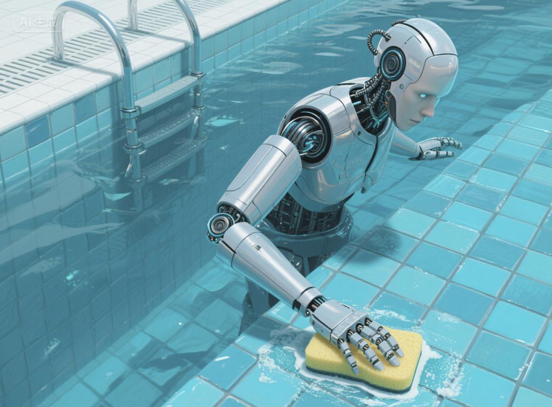 专用机器人拍了拍人形机器人“兄弟让一让，我要上桌吃饭。”