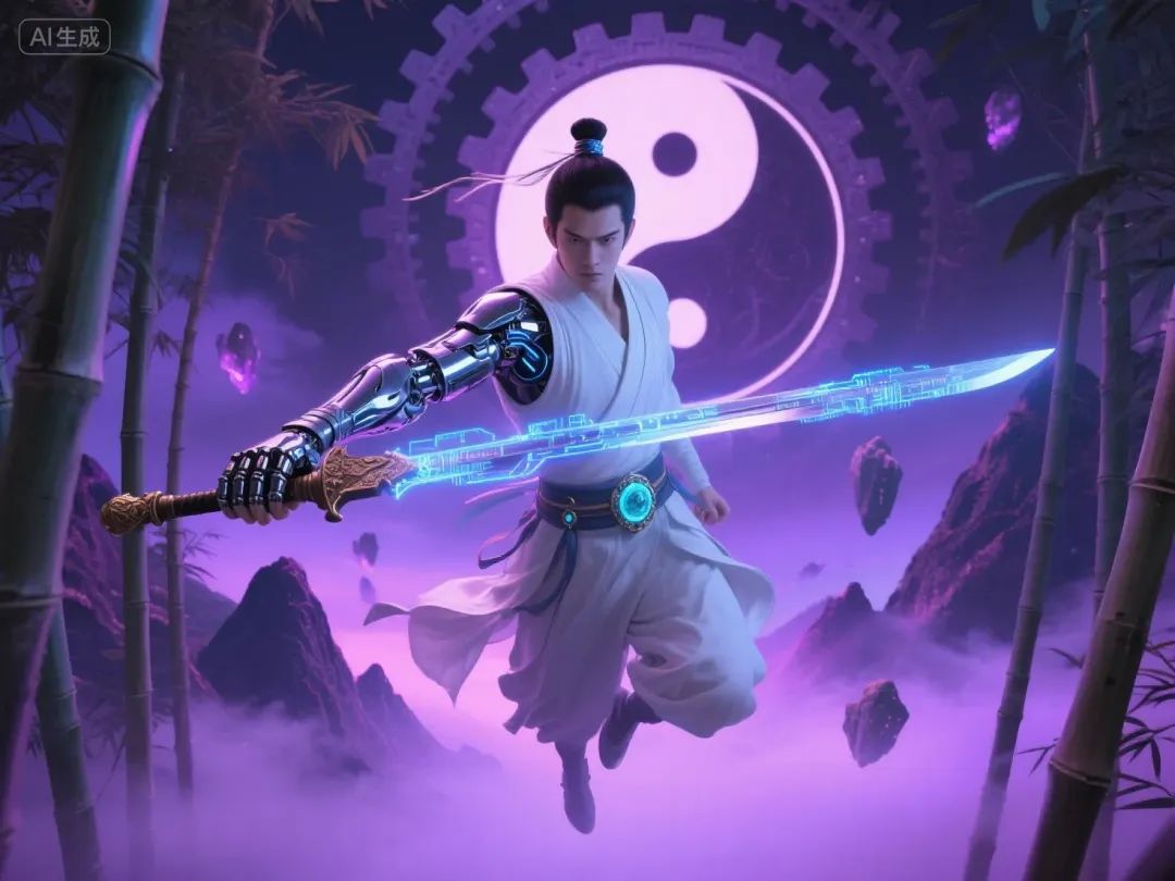 即梦AI画图教程：（七十七）赛博朋克古风人物创作指南