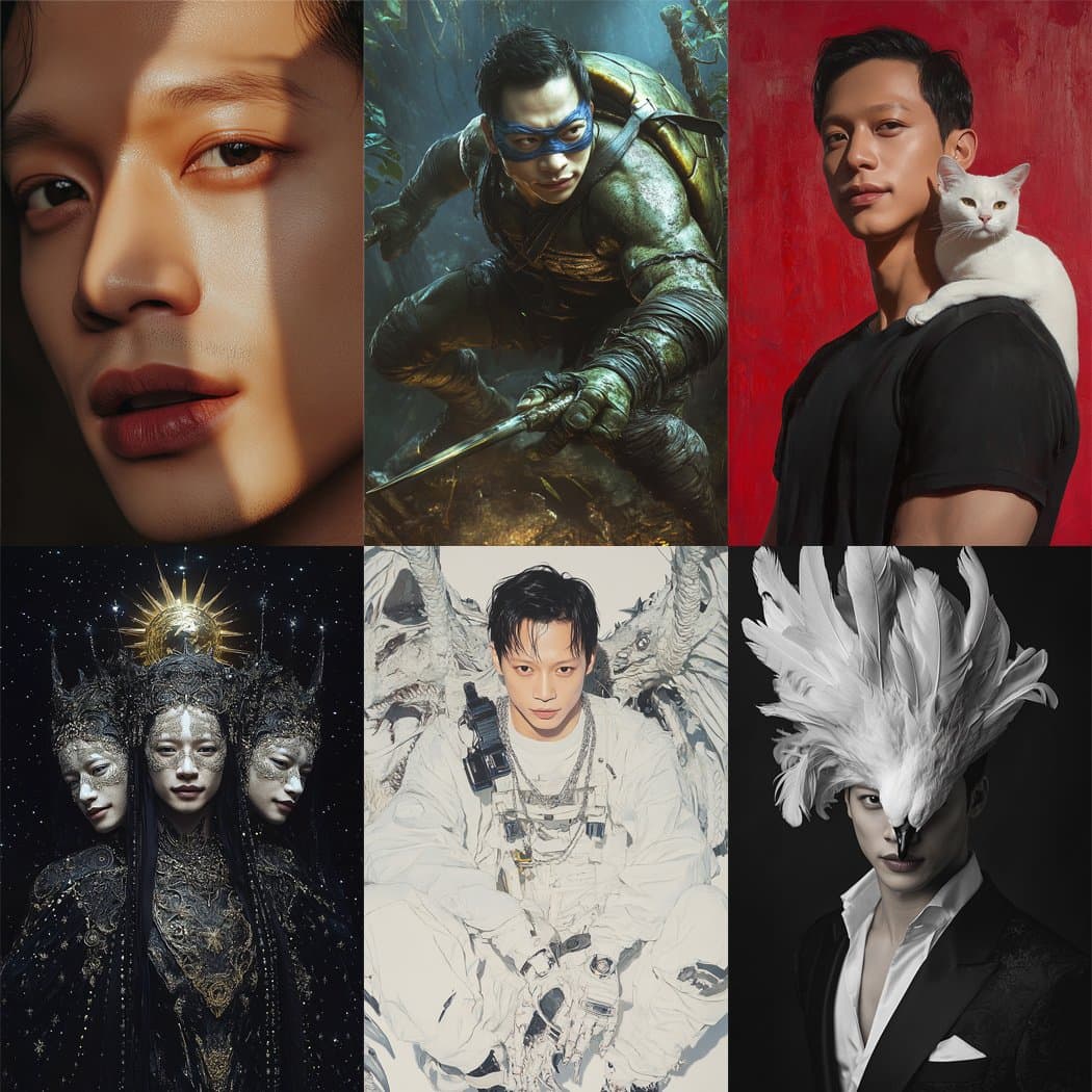 AI照片换脸的摆摊项目教学,Midjourney打造真人百变风格AI写真艺术照!