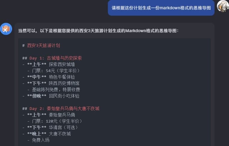 Kimi怎么生成思维导图?1分钟用AI给家人做一份温馨旅行计划