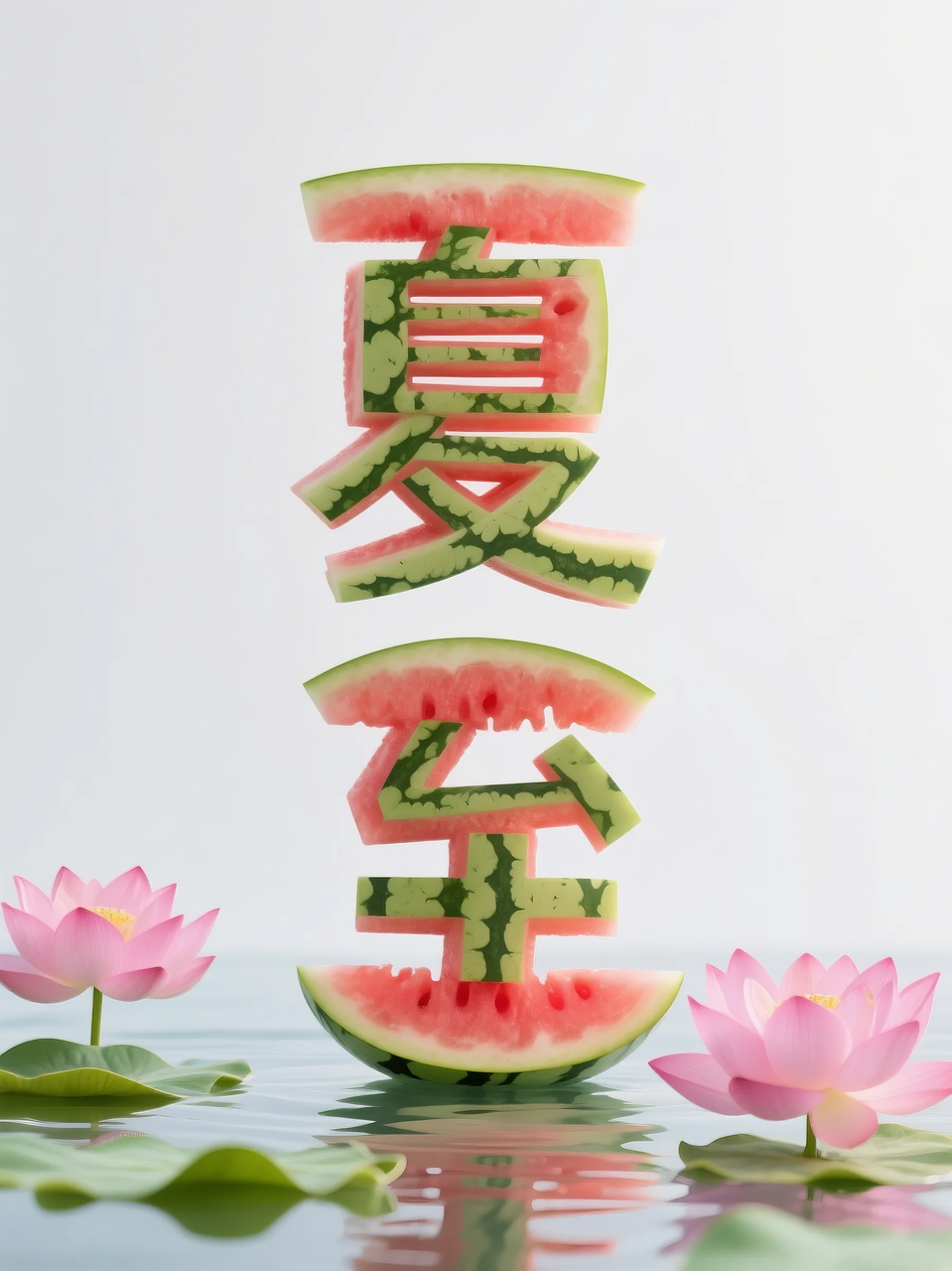 即梦AI 【水果】【西瓜】| 炎炎夏日,来点西瓜字体解解渴,附提示词