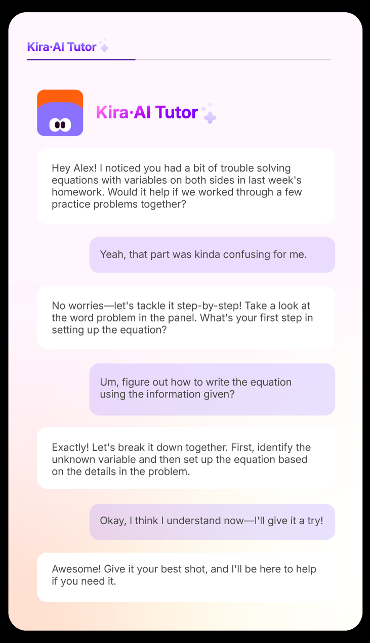 Kira Learning|面向K-12课堂的AI智能体解决方案