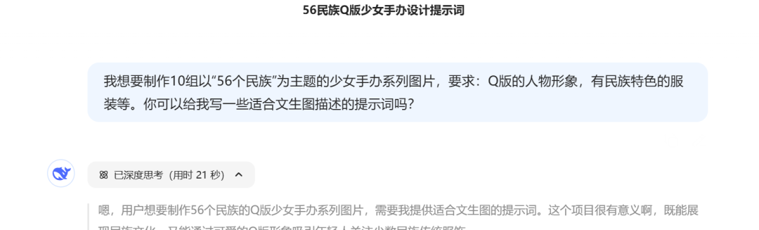 AI爆款提示词！56个民族少女手办的绘画图
