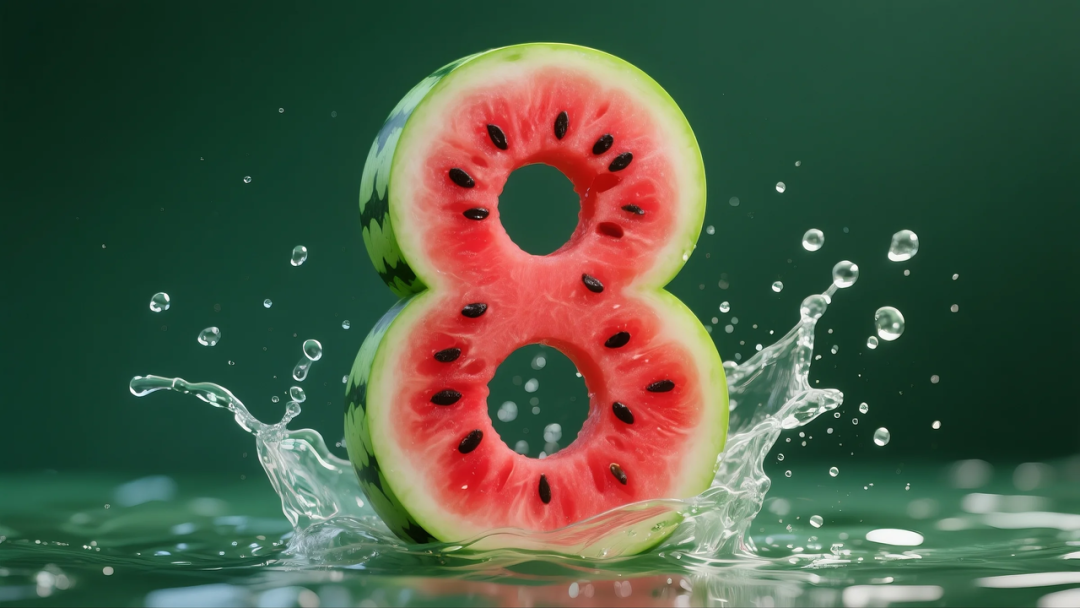 即梦AI 【水果】【西瓜】| 炎炎夏日,来点西瓜字体解解渴,附提示词