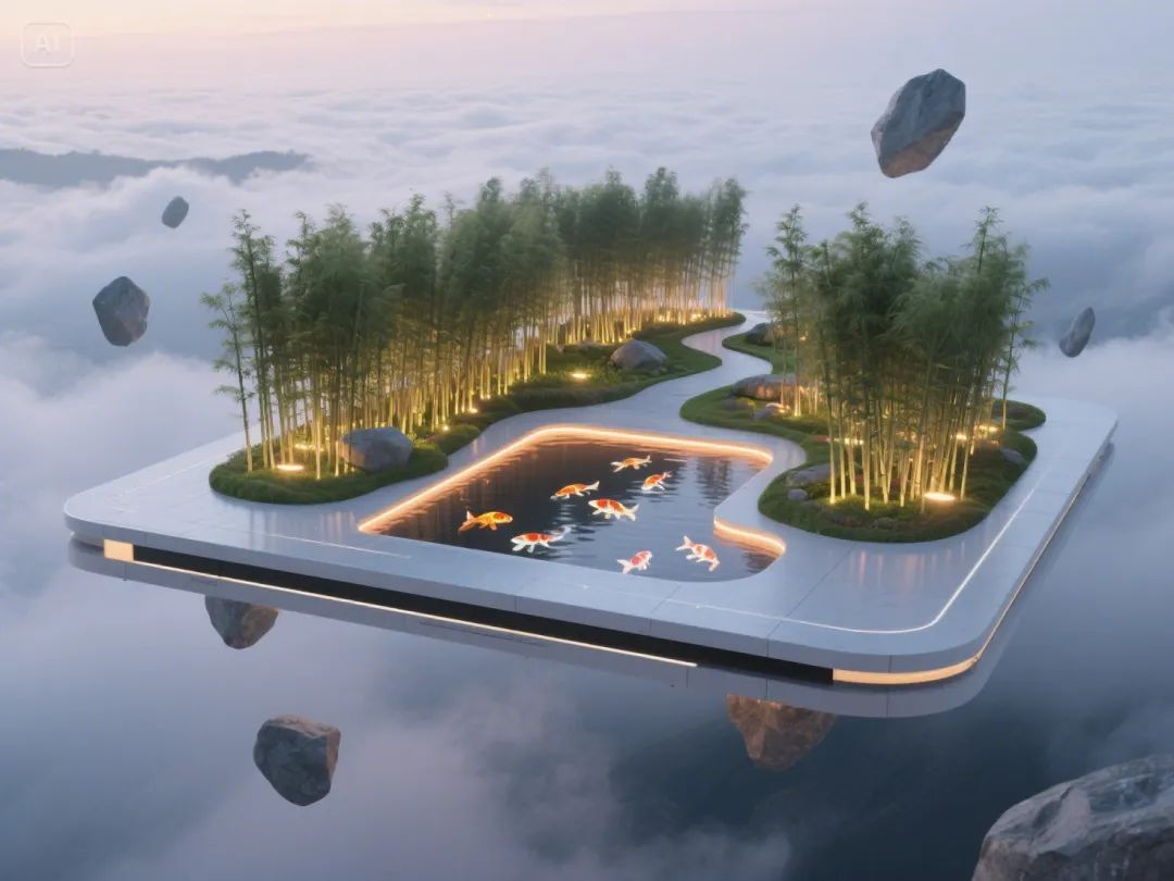 即梦AI画图教程:(七十四)未来城市·空中花园