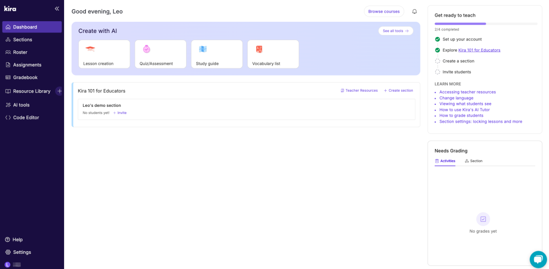 Kira Learning|面向K-12课堂的AI智能体解决方案