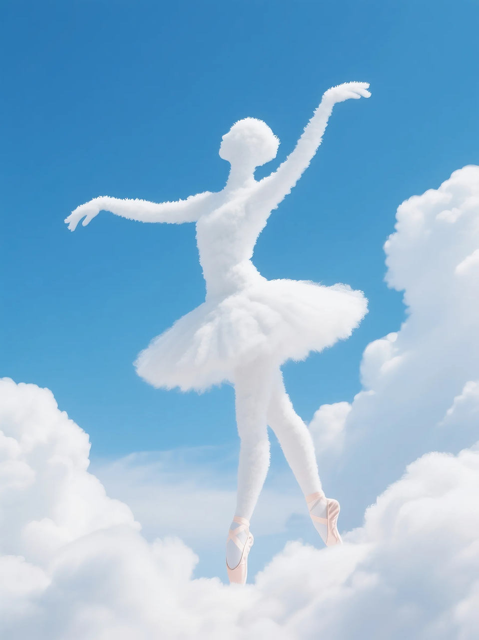 即梦AI 【云】| 一朵热爱运动的云,附提示词