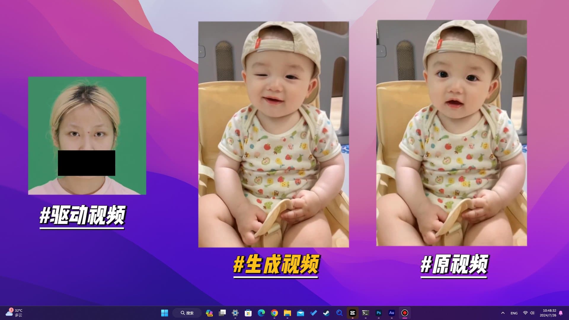 AI制作动态表情制作教程！无模板限制，可随意动