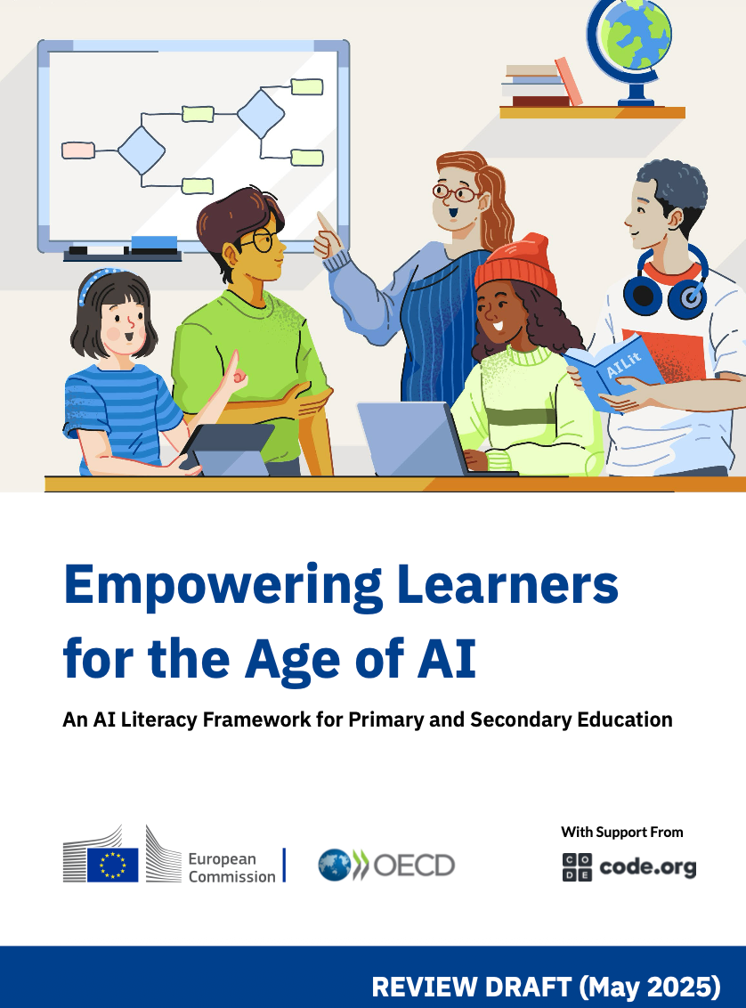 欧盟&OECD｜《赋能学习者迎接AI时代：小学和中学教育AI素养框架》（AILit Framework）》