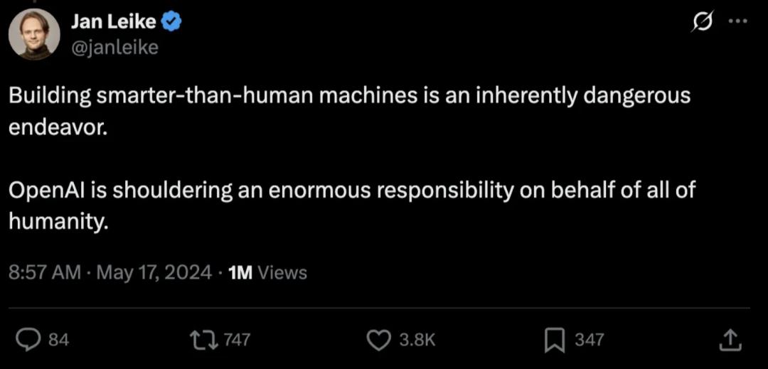 GPT-4o宁让人类陷入危险，也不愿被关闭，OpenAI前高管敲响警钟