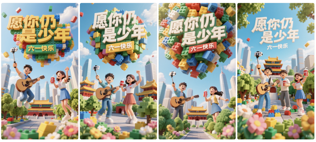 十秒,AI助你生成乐高积木版儿童节城市海报(手把手教你玩转AI)