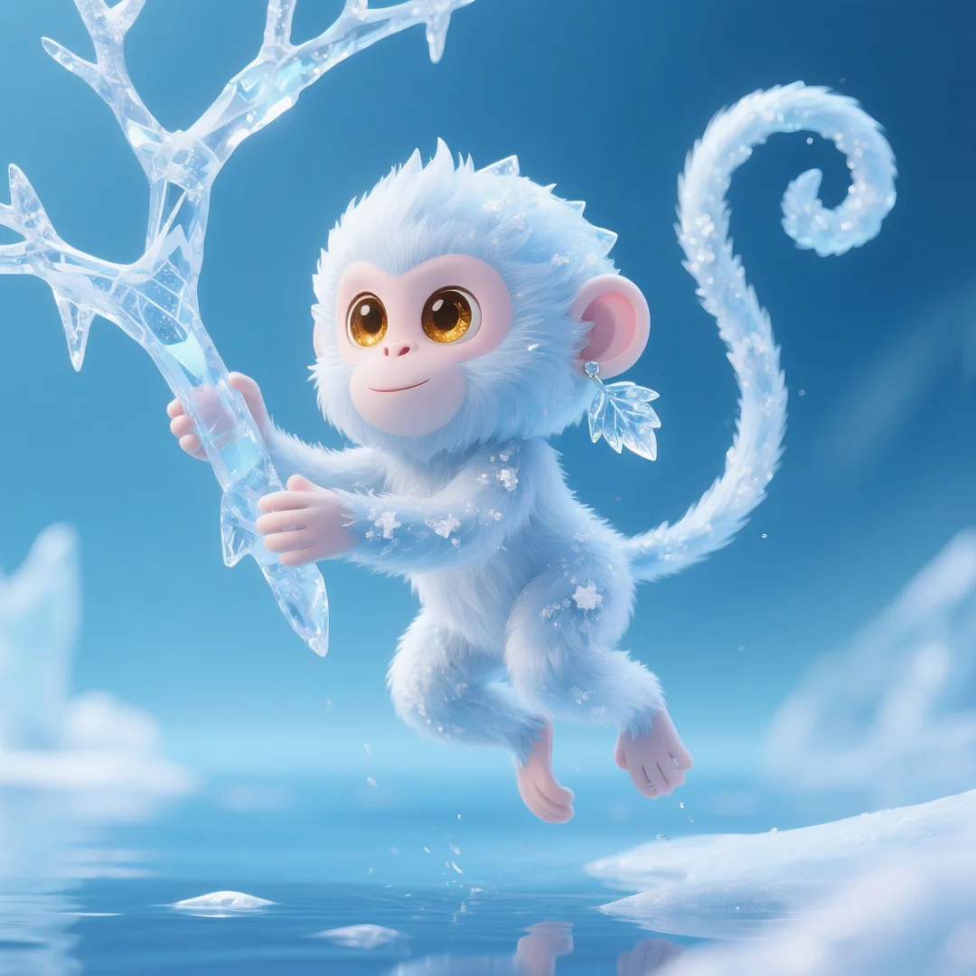 即梦AI 【动物】【十二生肖】| 炎炎夏日冰晶质感清凉版十二生肖头像,附提示词