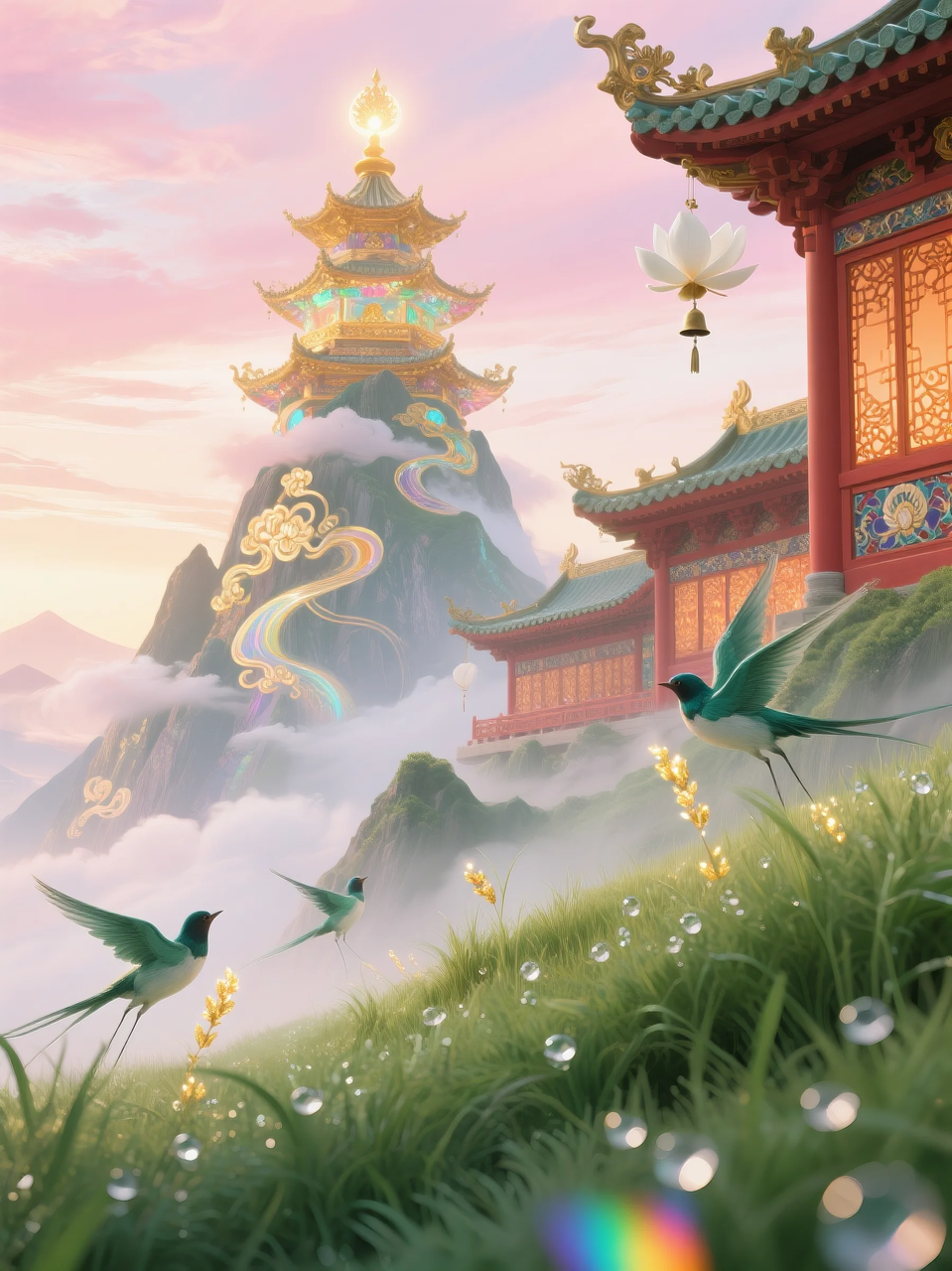 即梦AI 【仙侠神话】| 云顶仙宫,仙景同游,附提示词