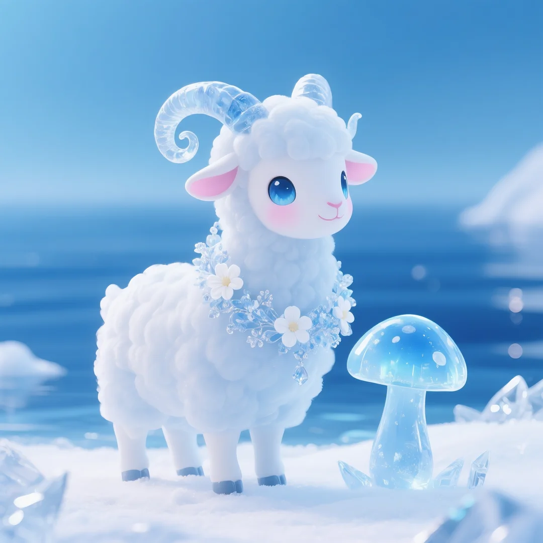 即梦AI 【动物】【十二生肖】| 炎炎夏日冰晶质感清凉版十二生肖头像,附提示词