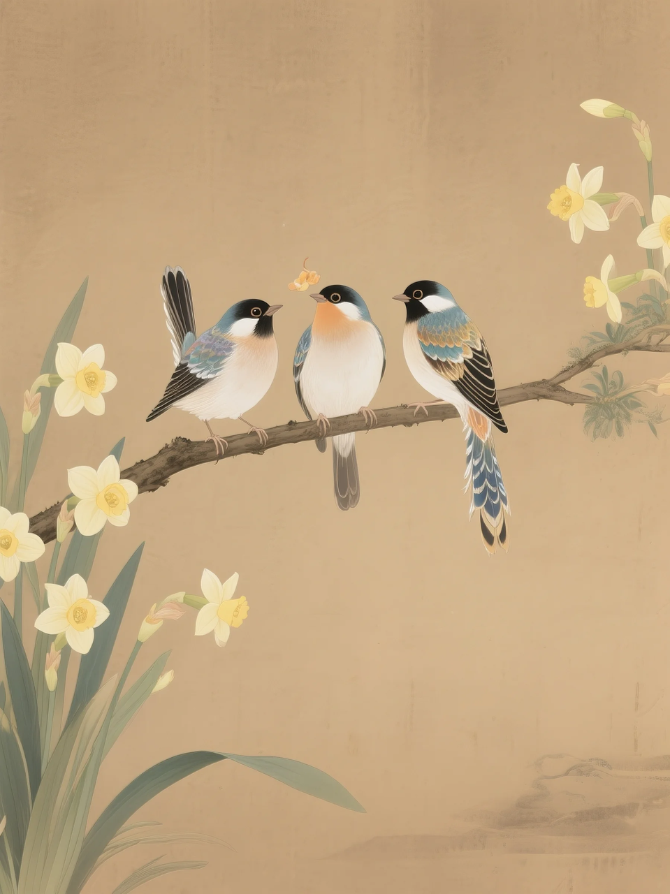 即梦AI 【插画设计】【动物】| 治愈的小鸟，附提示词