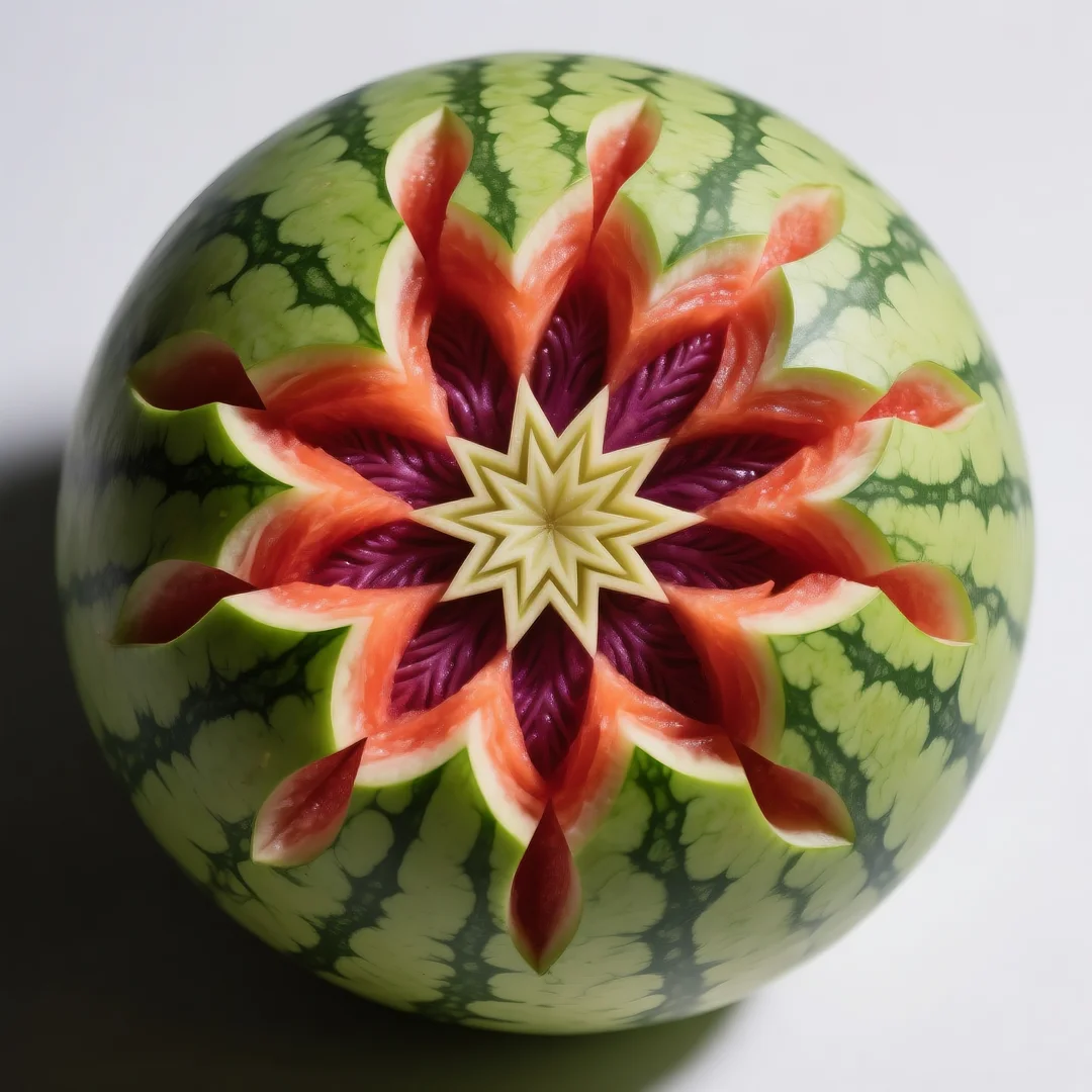 即梦AI 【水果】【西瓜】| 炎炎夏日,来一组赏心悦目的西瓜图案解暑降温,附提示词